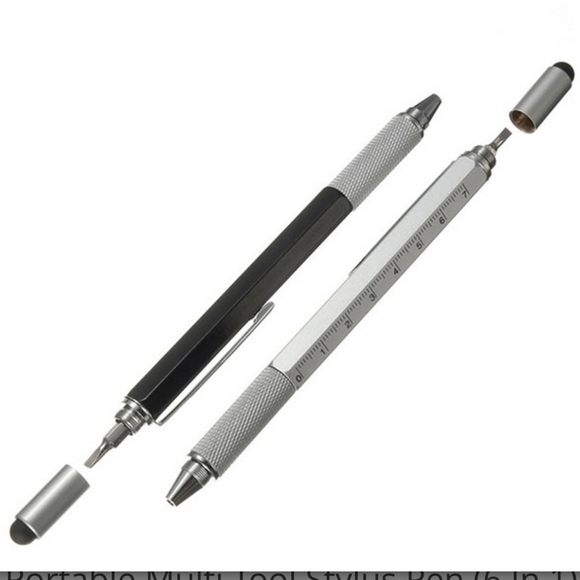 6 in 1 Stylus Pen-Black - Picture 3 of 3